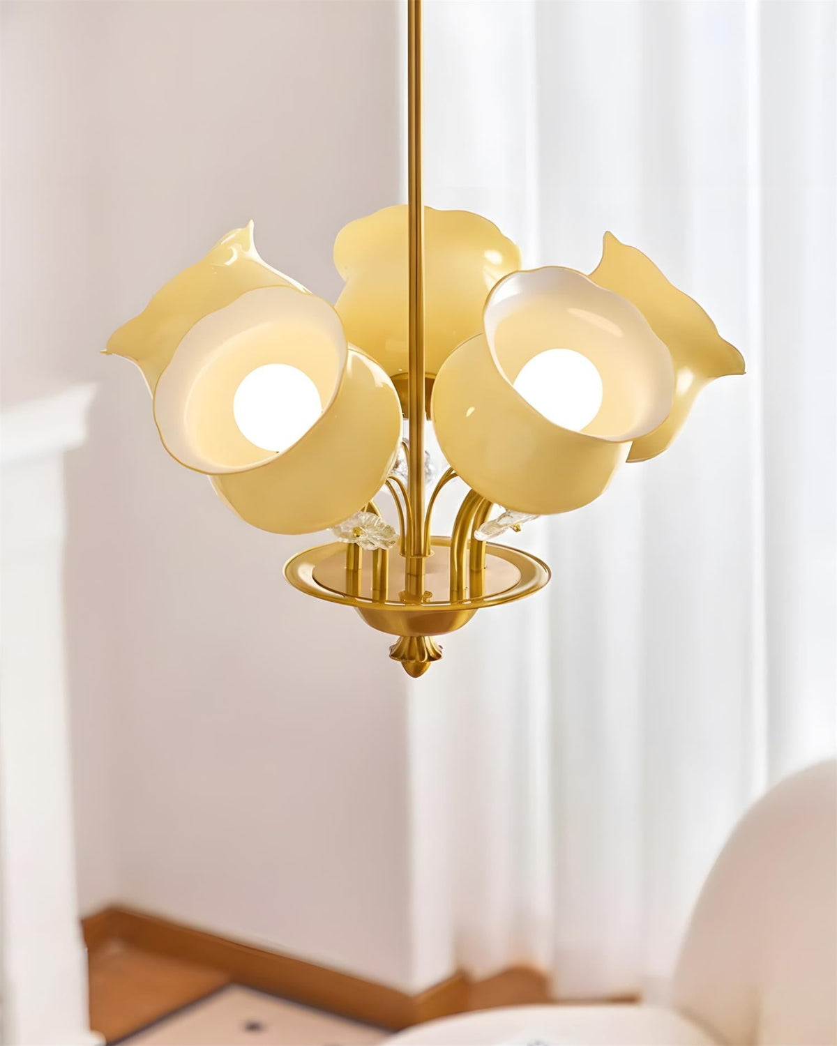 Juliette candelabru, cu petale