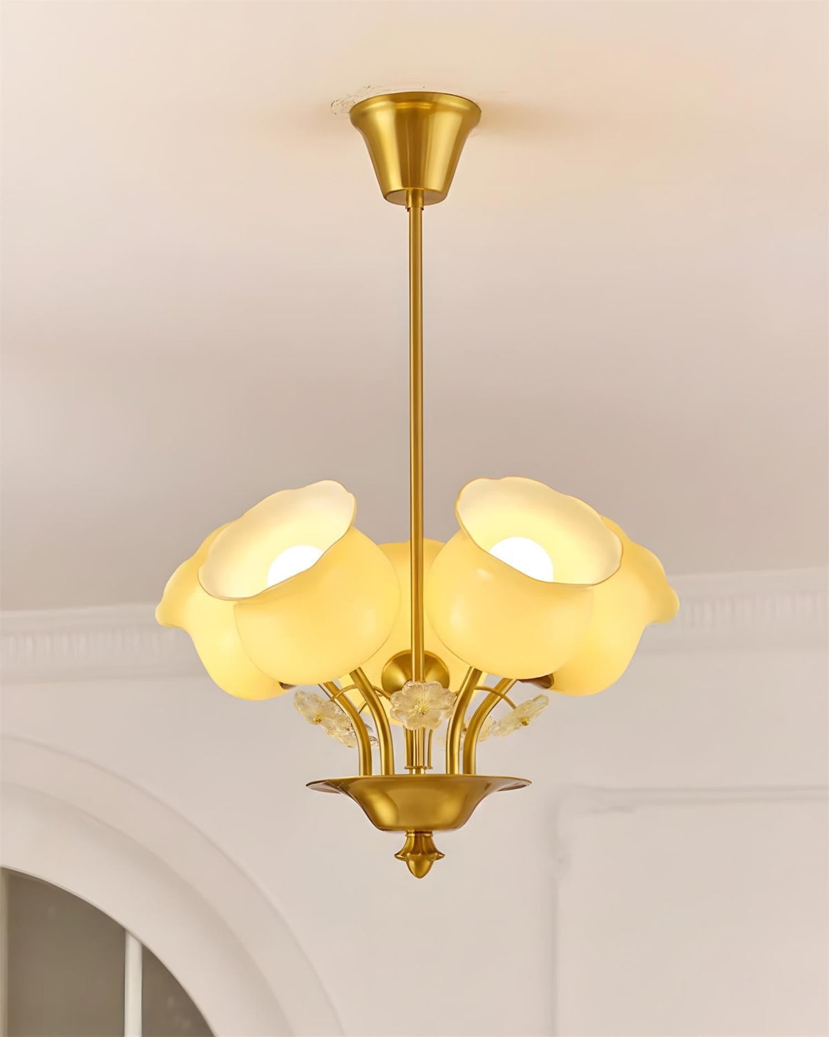 Juliette candelabru, cu petale
