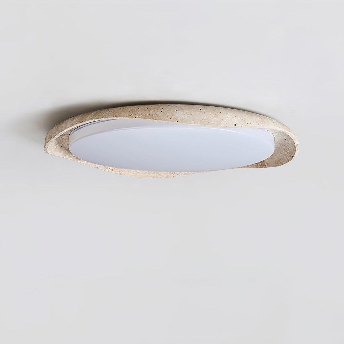 Adoros Rimmed-Circle plafonieră din travertin