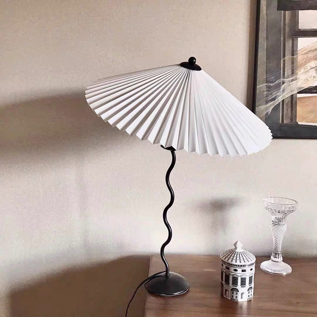 Vioro lampă de masă cu abajur textil