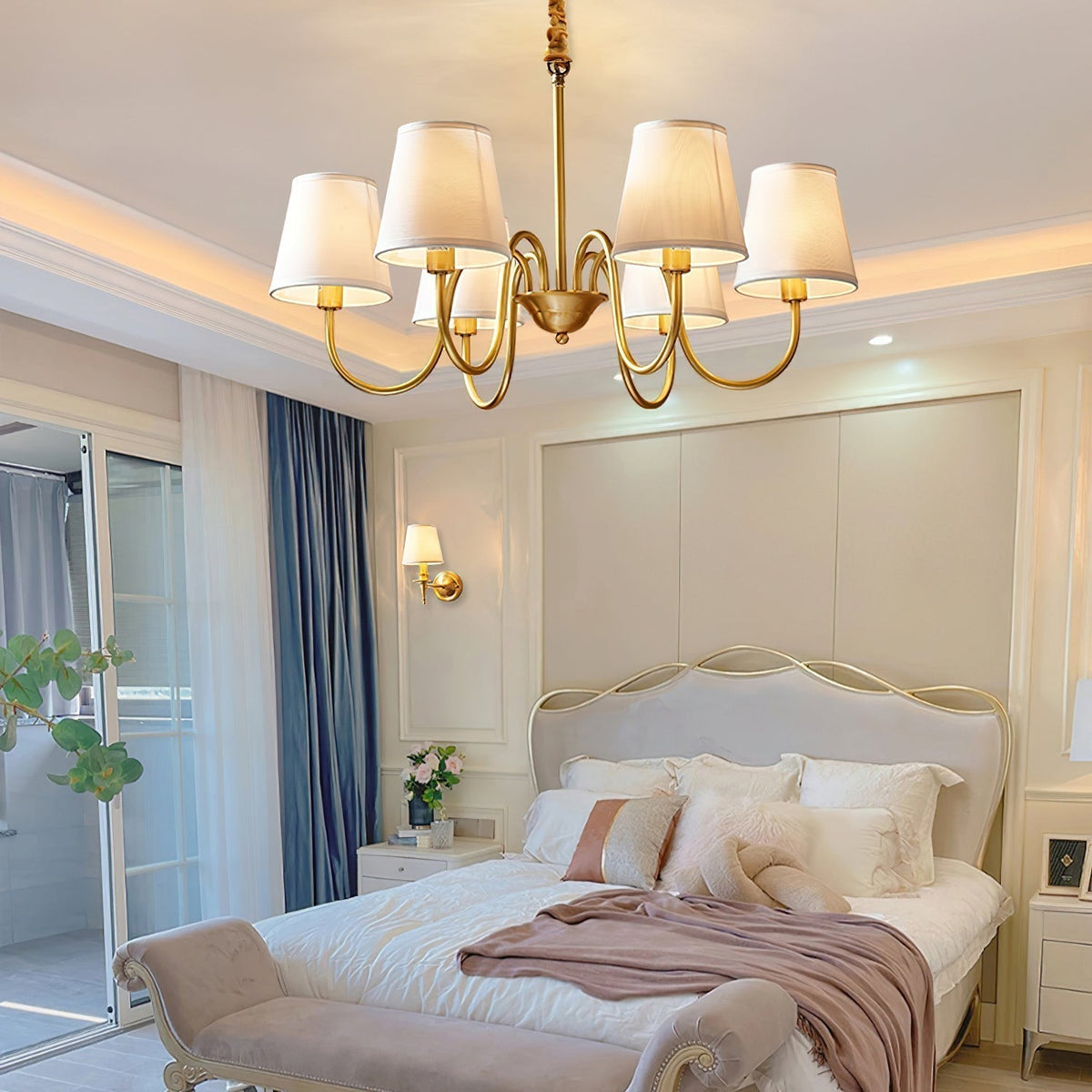 Dalen tradițional Stacey material textil candelabru