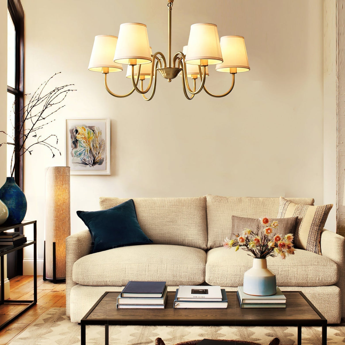 Dalen tradițional Stacey material textil candelabru