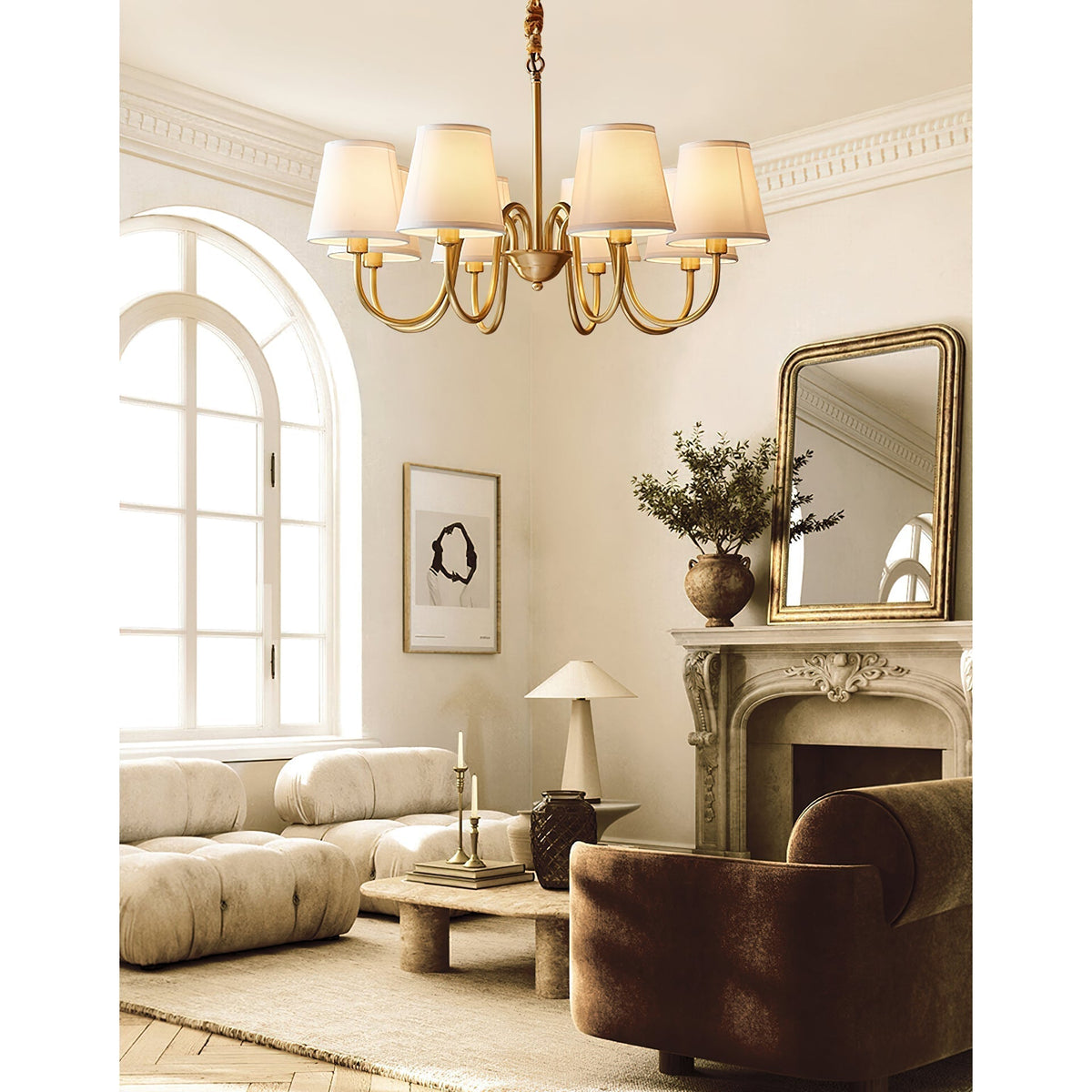 Dalen tradițional Stacey material textil candelabru