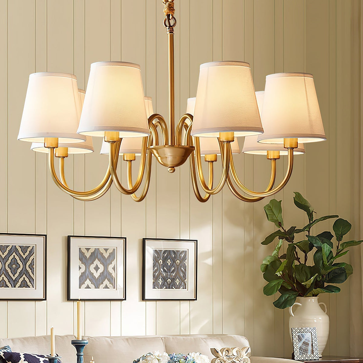 Dalen tradițional Stacey material textil candelabru
