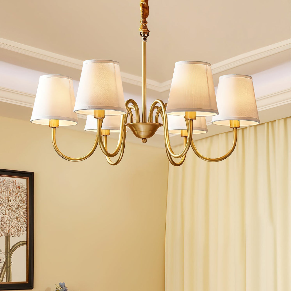 Dalen tradițional Stacey material textil candelabru