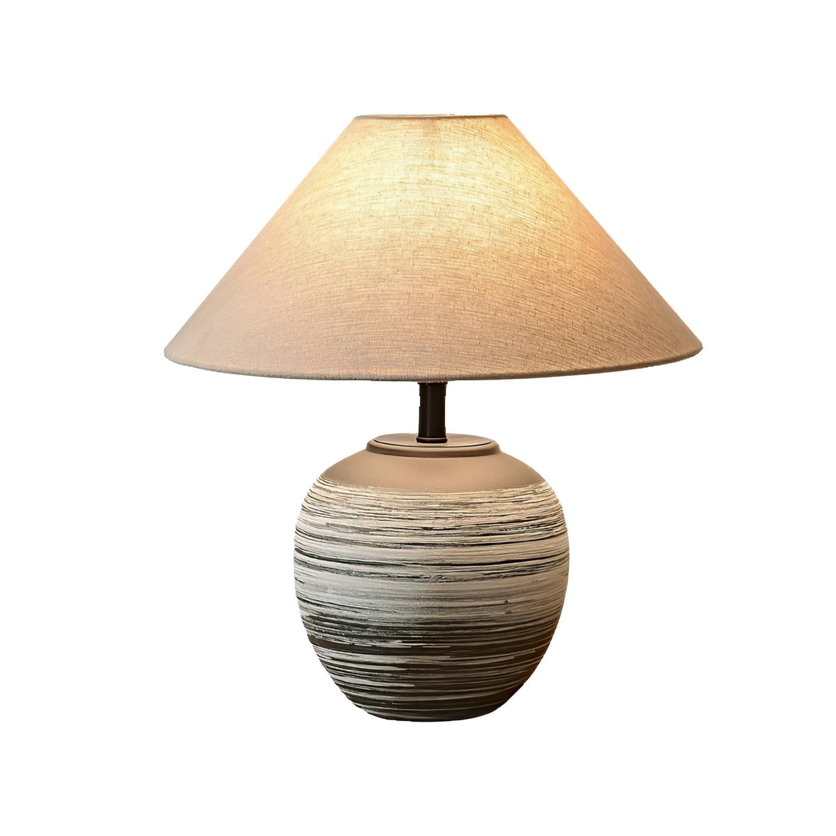 Striato lampă de masă din ceramică cu gradient
