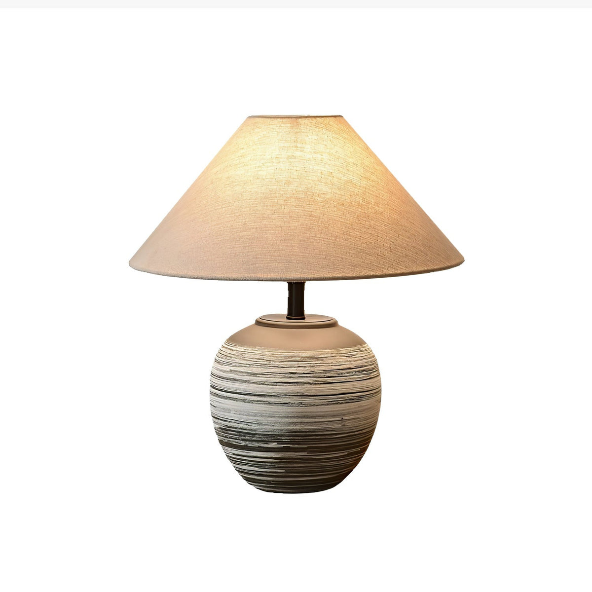 Striato lampă de masă din ceramică cu gradient
