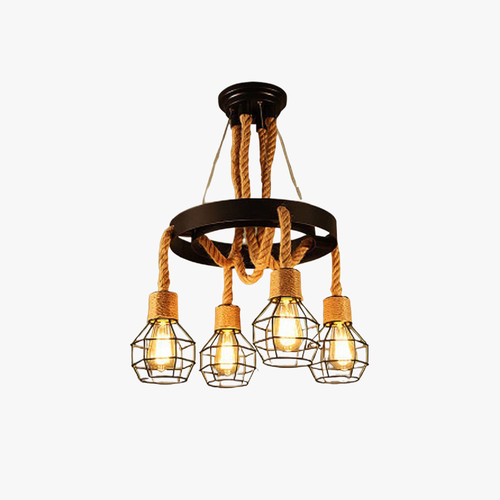 Epoch candelabru Retro industrial Glob negru metal Bar/living