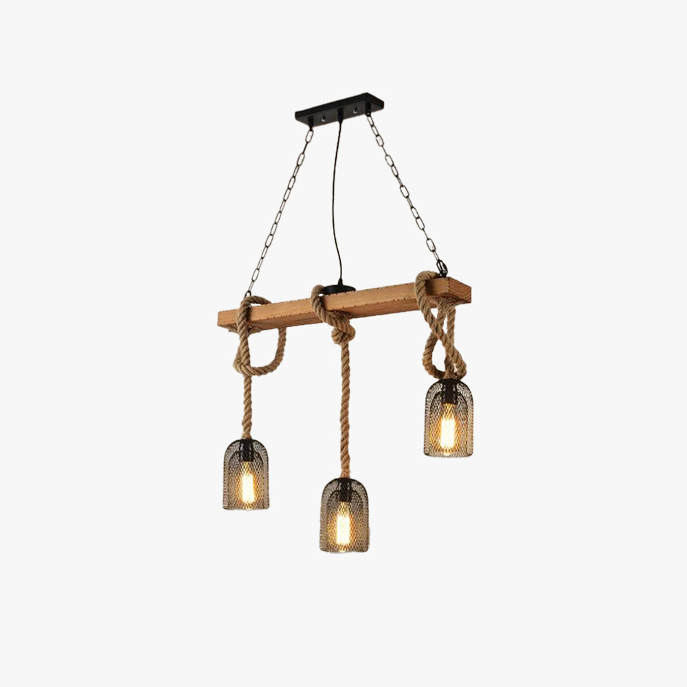 Epoch lampă suspendată minimalistă cu LED în finisaj negru metal/cord pentru bar sau cafenea
