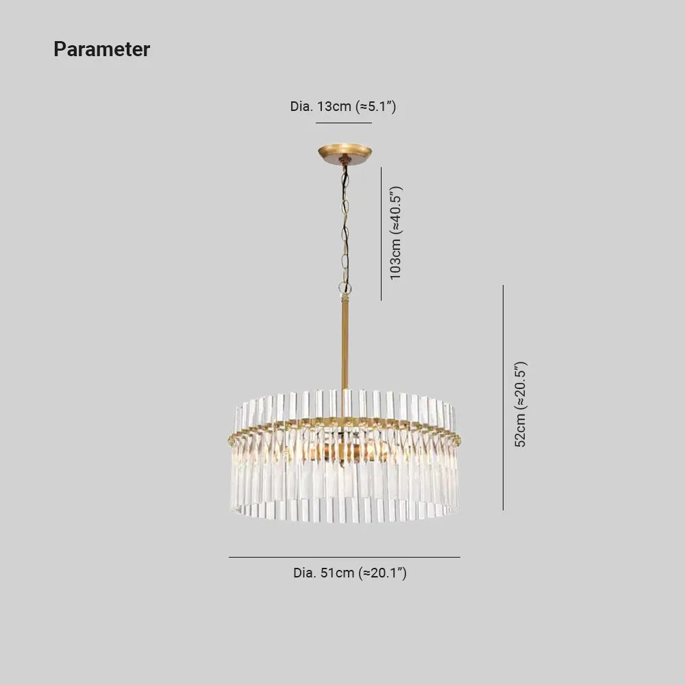 Arisha lampă suspendată modernă cu inel LED, sticlă transparentă și alamă periată pentru living/cameră de zi