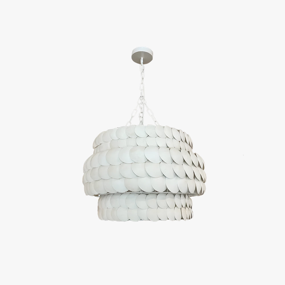 Valentina lampă suspendată design vintage LED Crem metal living/Sufragerie
