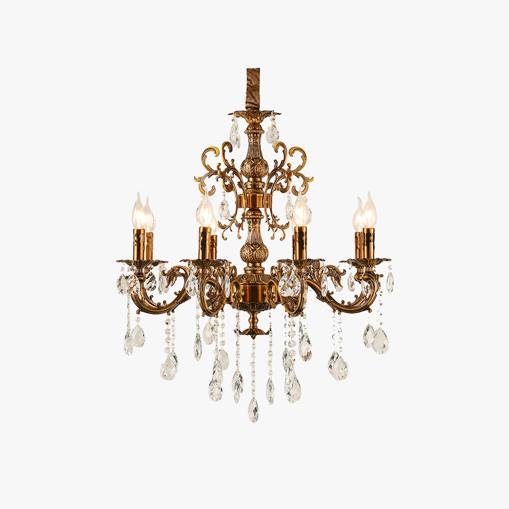 Silva Design modern European candelabru LED cristal Luxos bronz auriu living/Sufragerie/dormitor