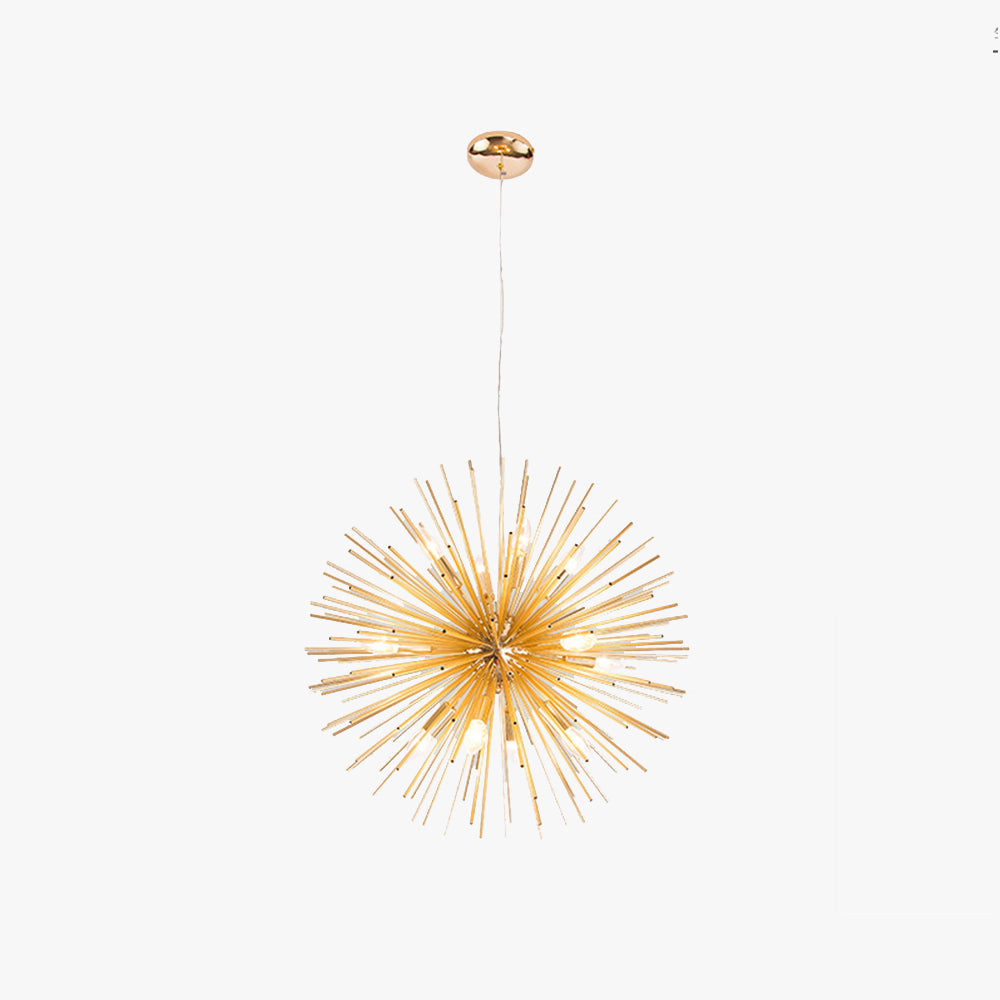 Arisha candelabru LED modern Aur metal Sufragerie/living/dormitor