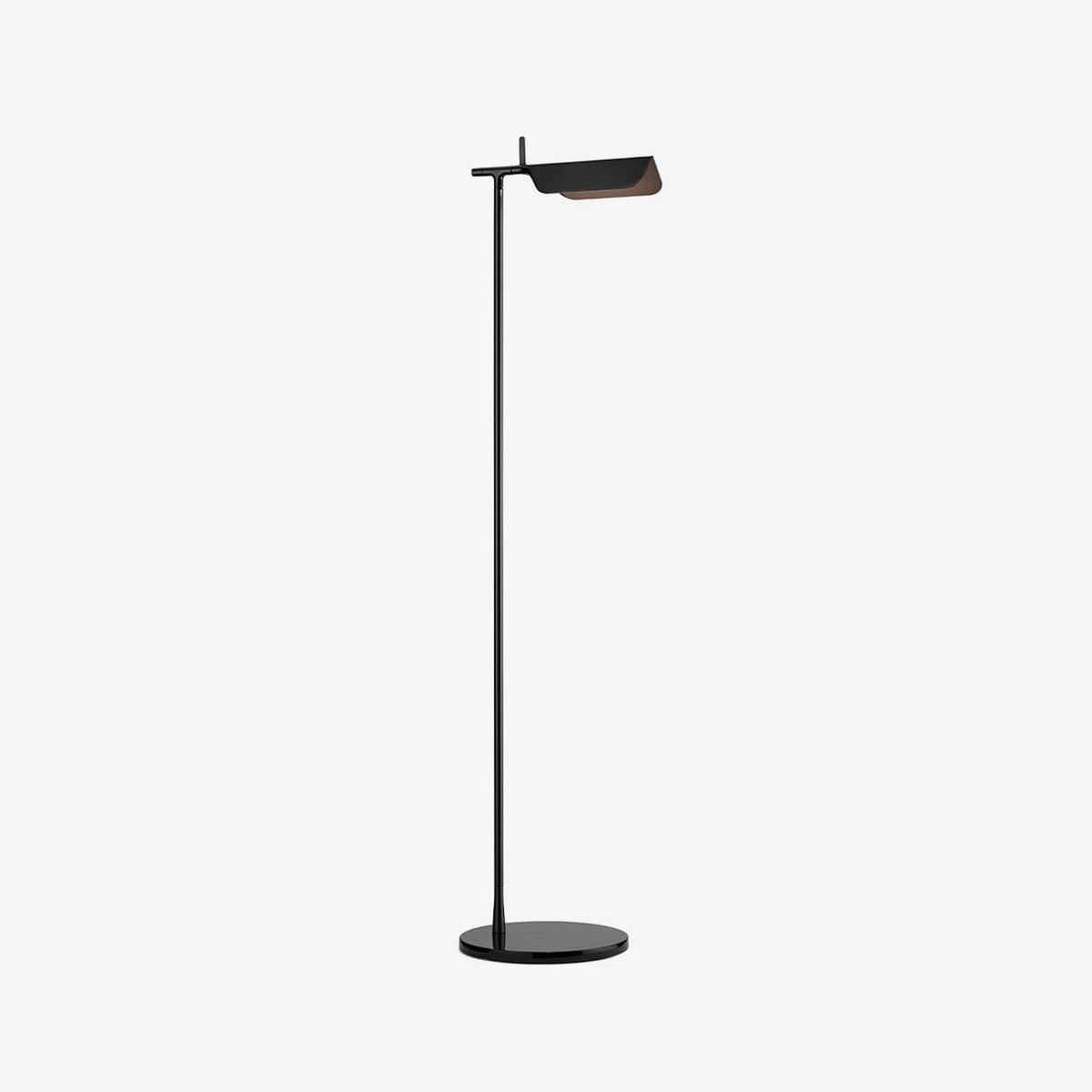 Edge lampadar cu unghi drept liniar minimalist, metal, negru, pentru living