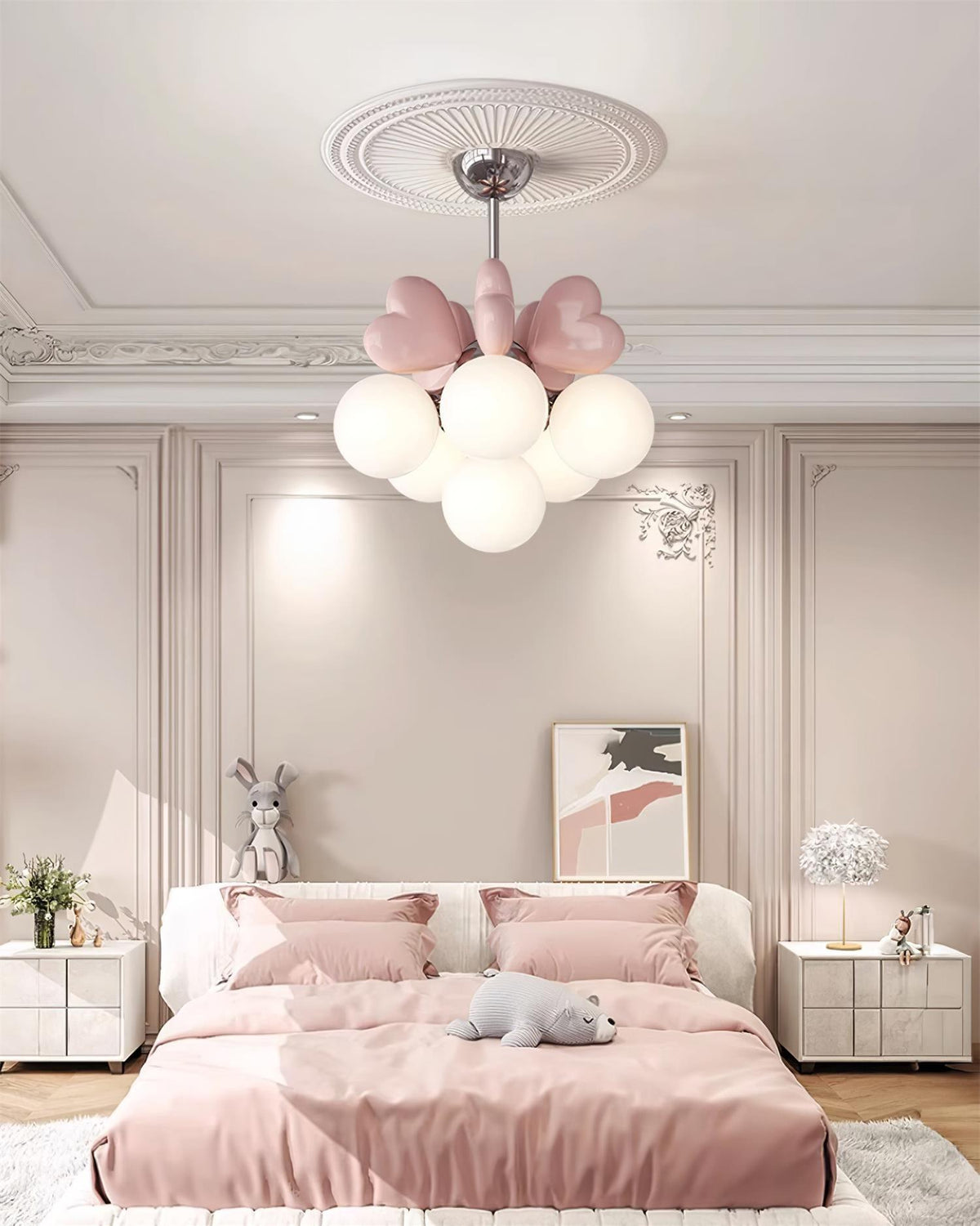 Candelabru Heart Accents glob Shades jucăuș modern copii Room