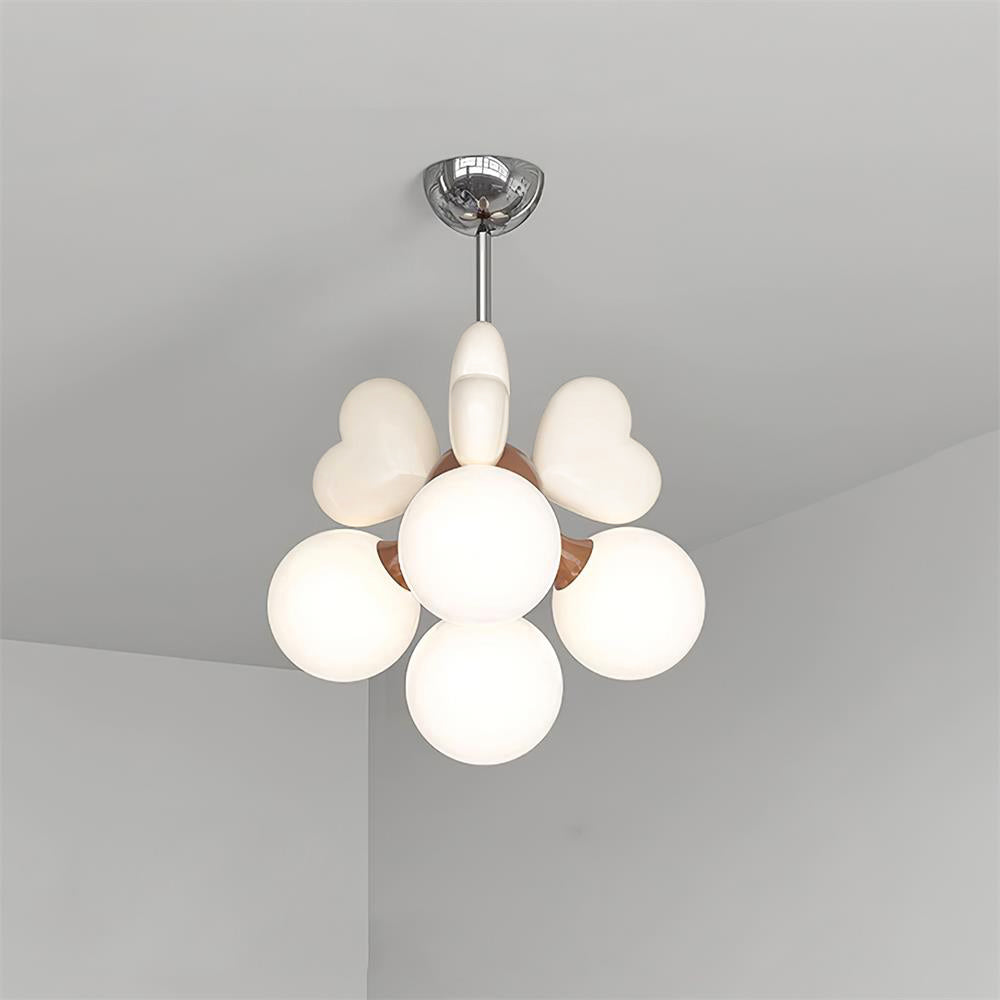 Candelabru Heart Accents glob Shades jucăuș modern copii Room