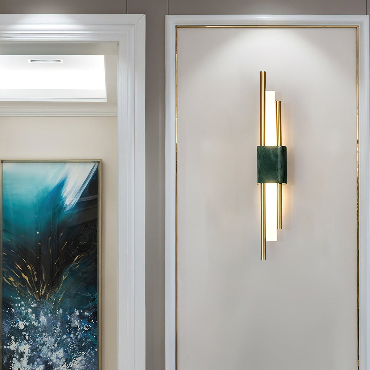 Mirenol aplică de perete din marmură, premium, în stil de artă nordică