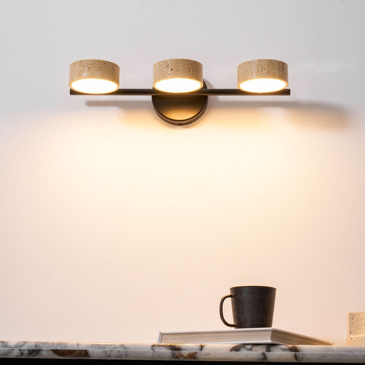 Ceshair Multi Head travertin oglindă Light