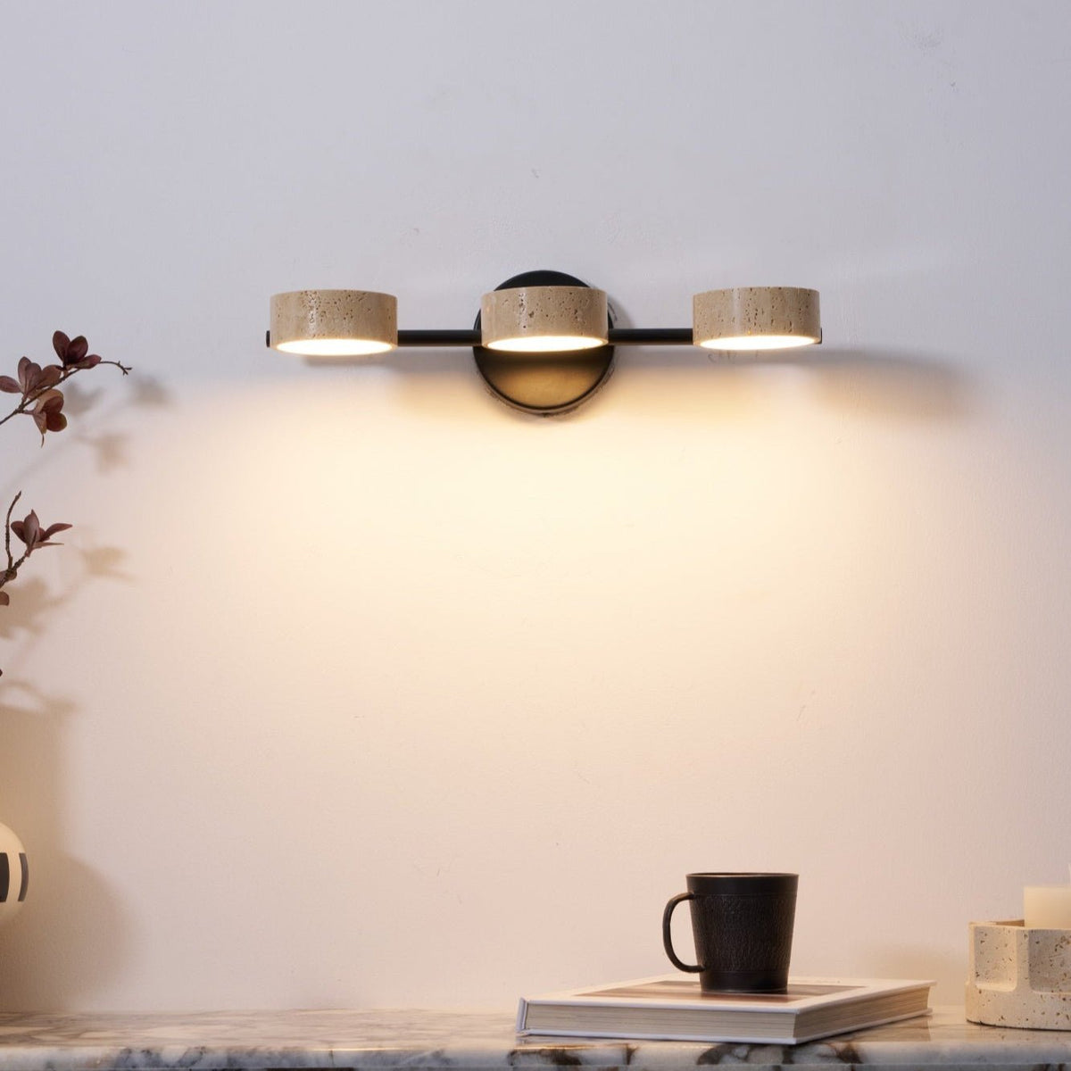 Ceshair Multi Head travertin oglindă Light