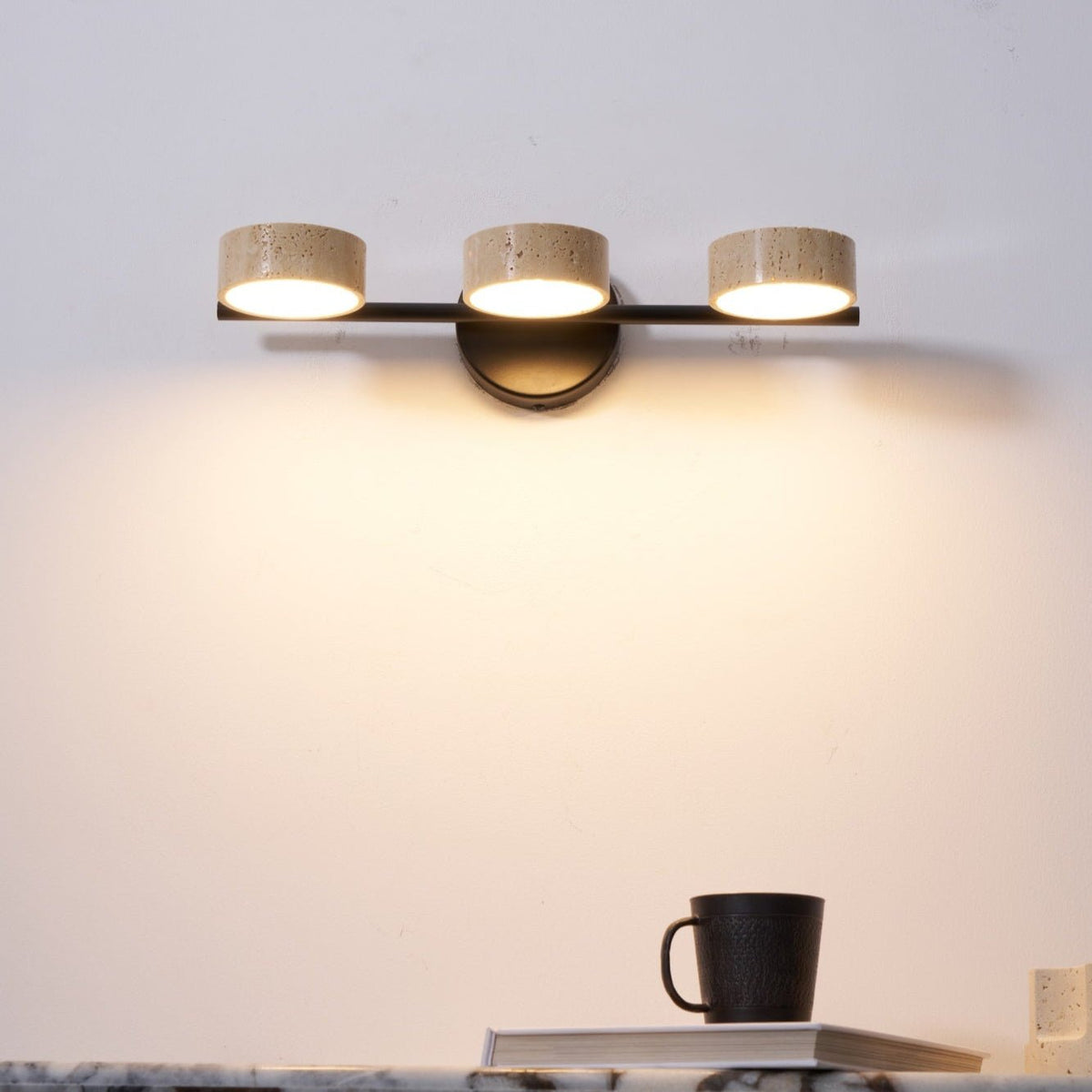 Ceshair Multi Head travertin oglindă Light