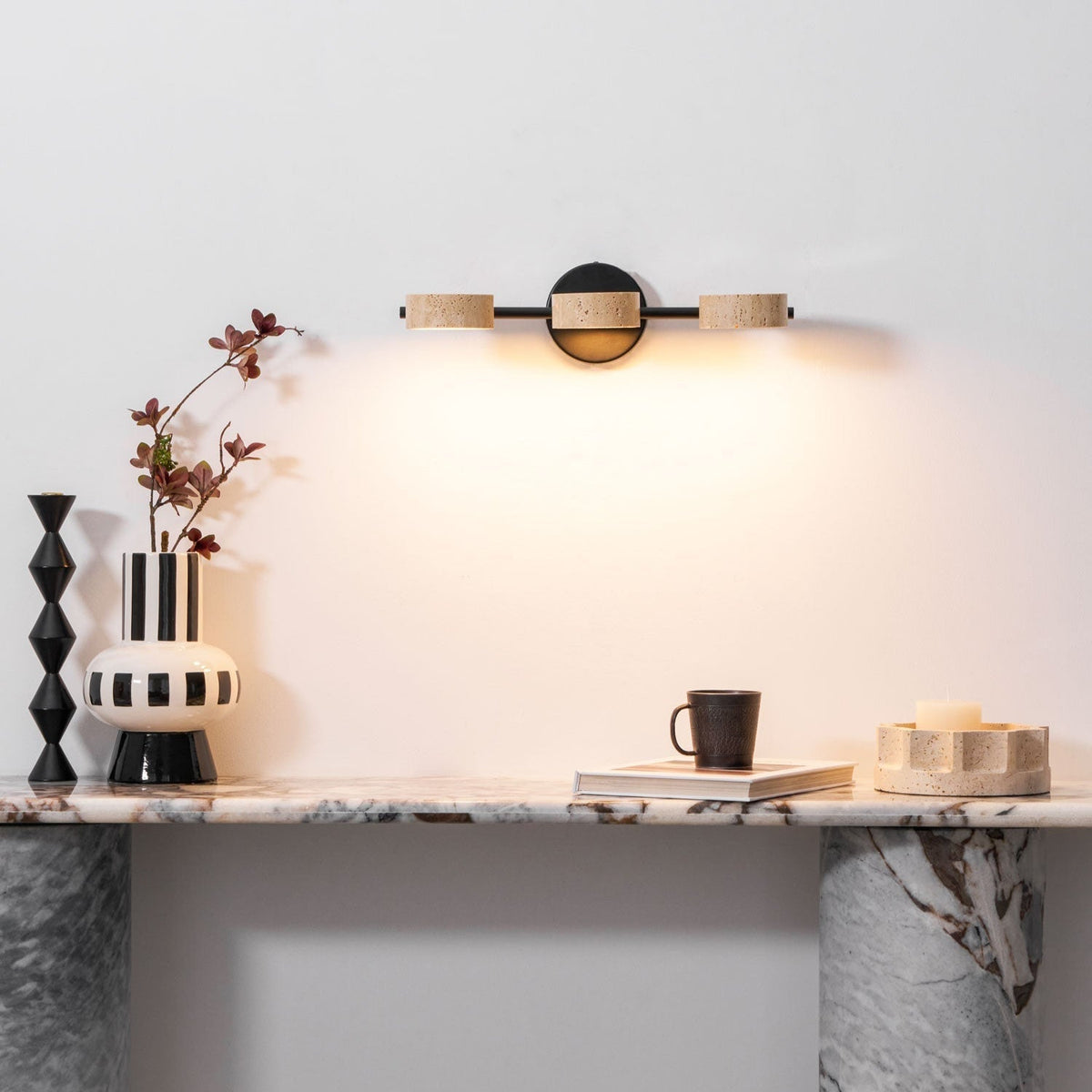Ceshair Multi Head travertin oglindă Light