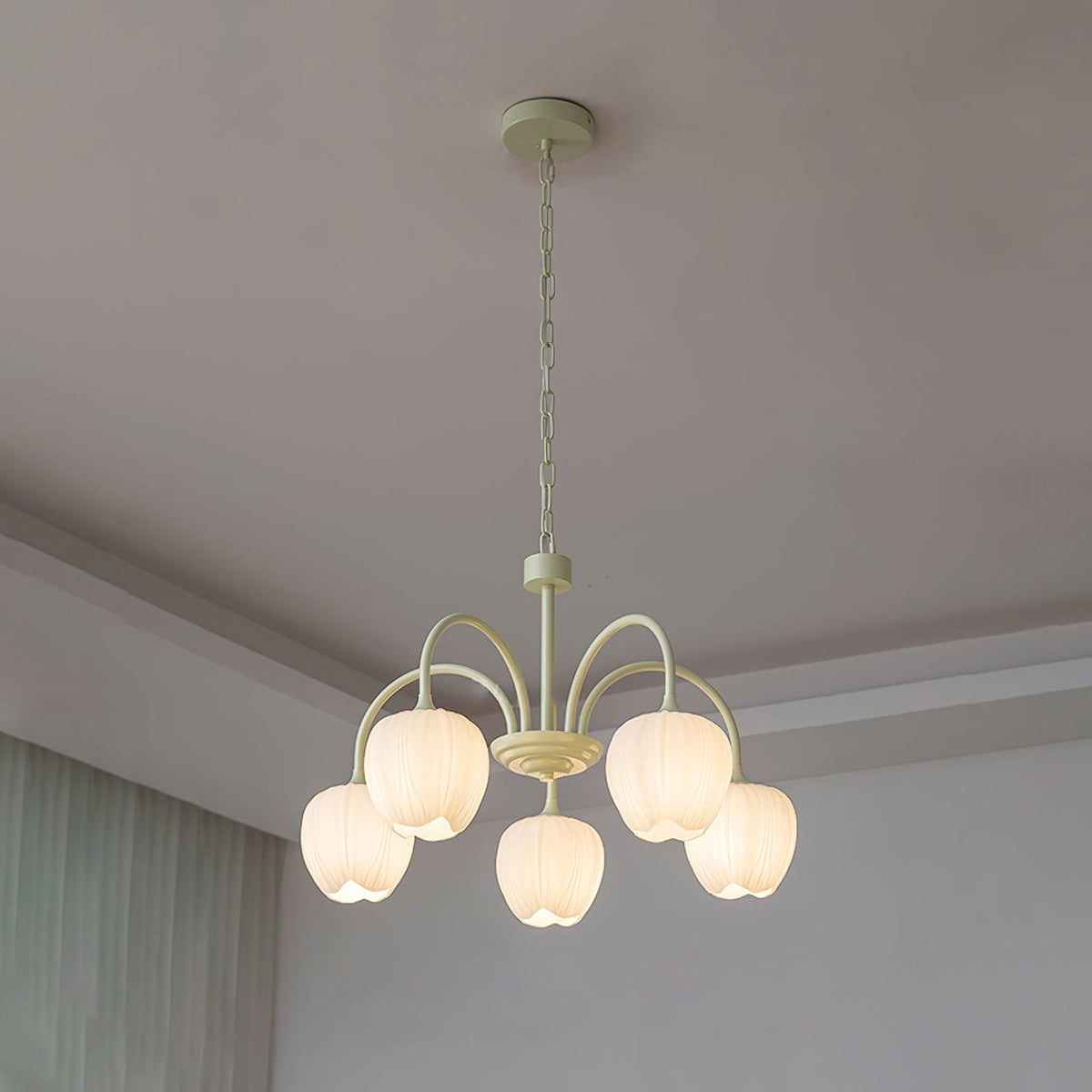 Candelabru Tulip Fresh din sticlă