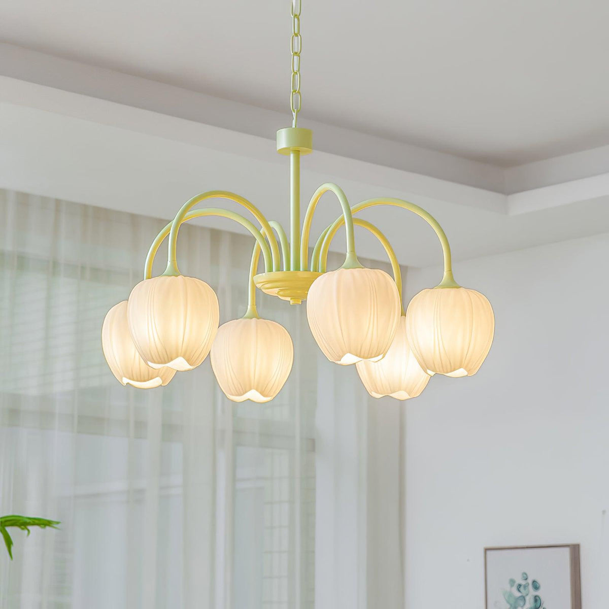 Candelabru Tulip Fresh din sticlă