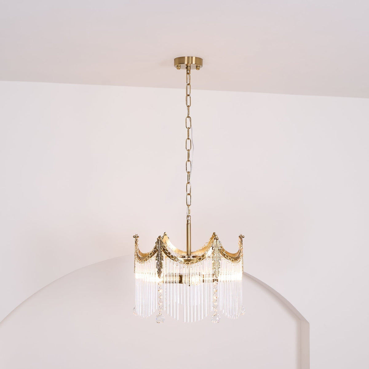 Elias candelabru Luxos din sticlă Farmhouse