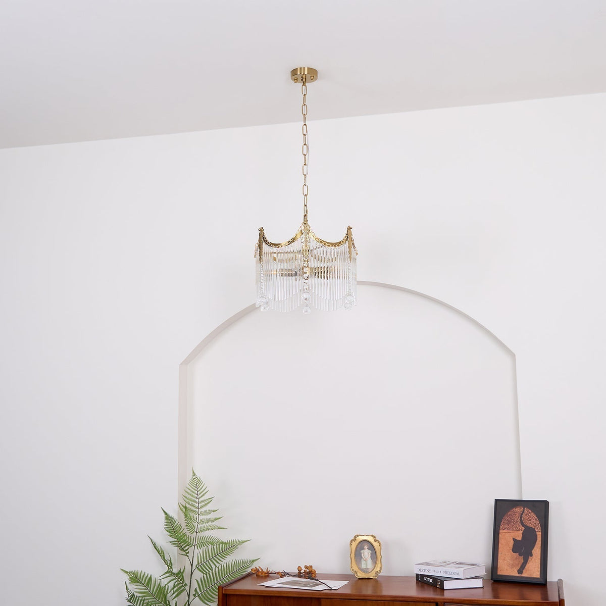 Elias candelabru Luxos din sticlă Farmhouse