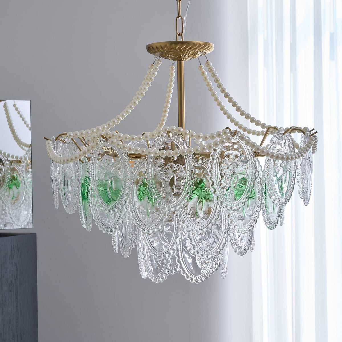 Havin candelabru Perle lucioase