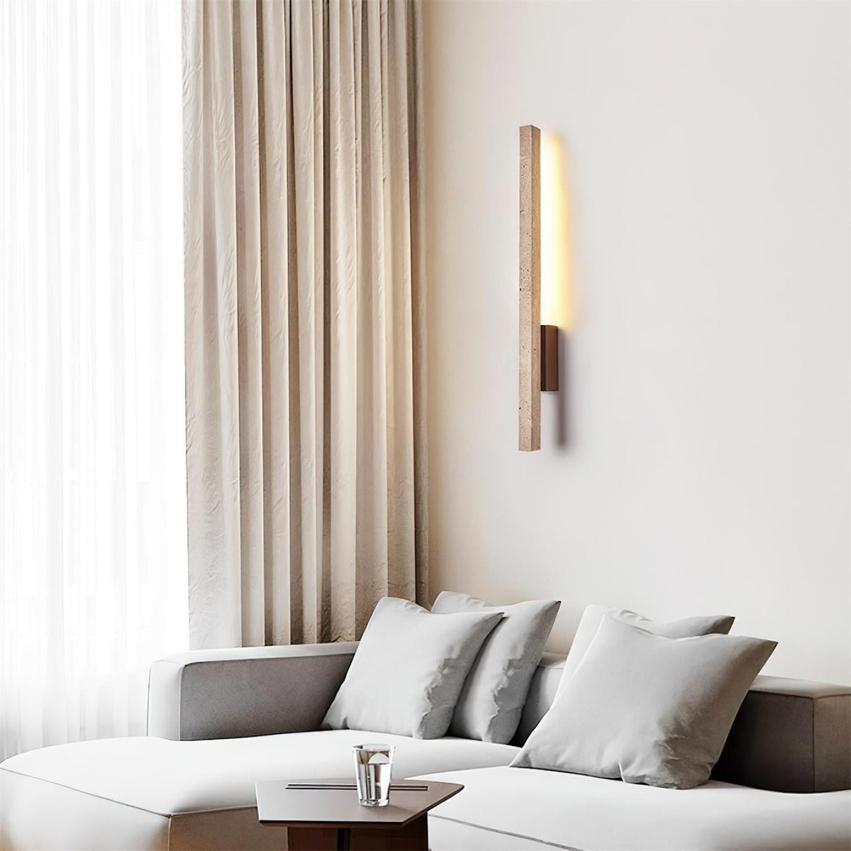 Corvella aplică de perete Slim Linear travertin minimalist