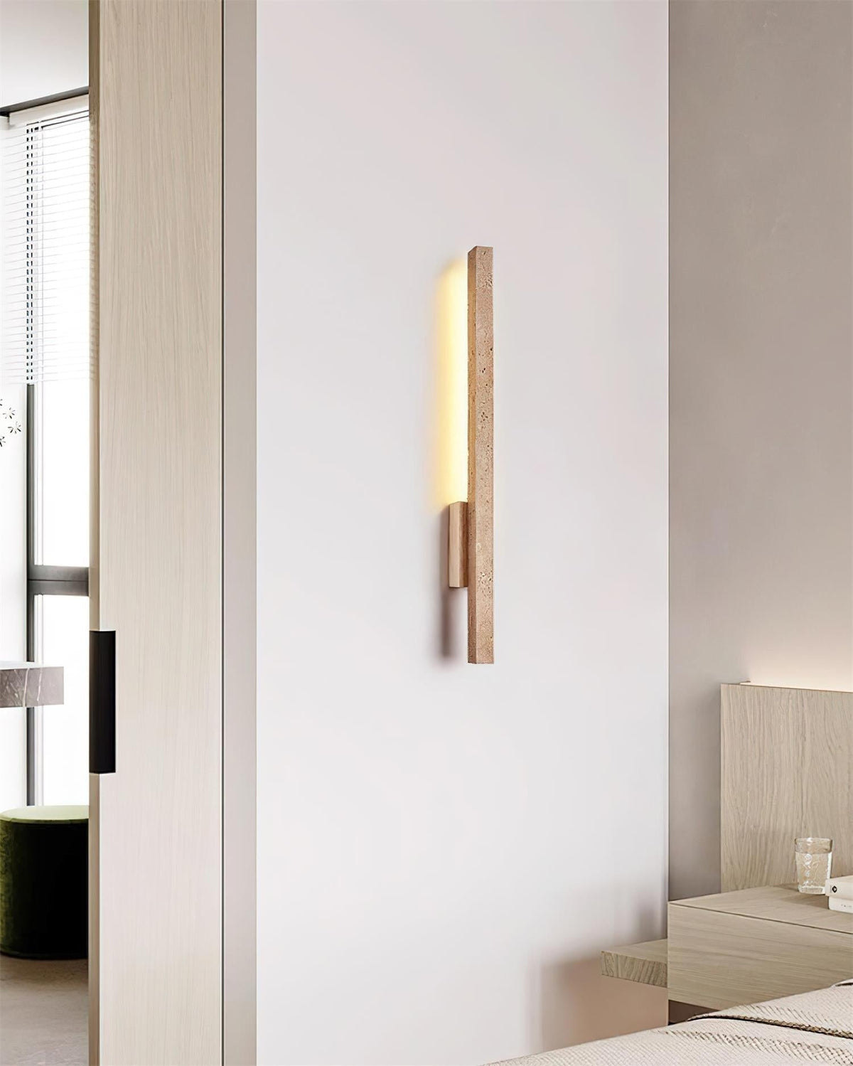 Corvella aplică de perete Slim Linear travertin minimalist
