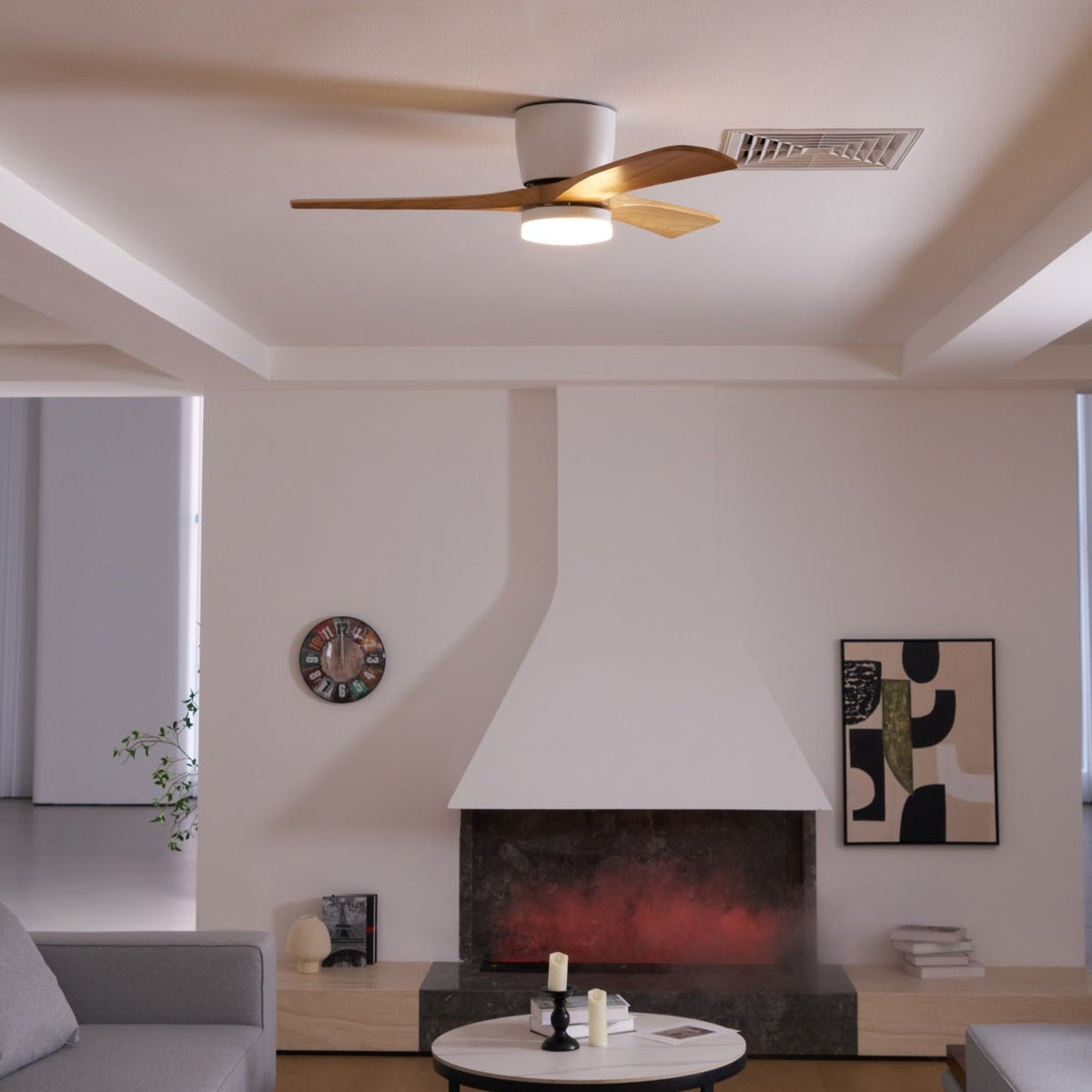 Miroise ventilator de tavan cu lumină