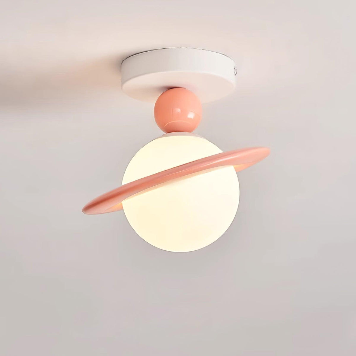 Selvian plafonieră Roșu și alb Retro Sputnik