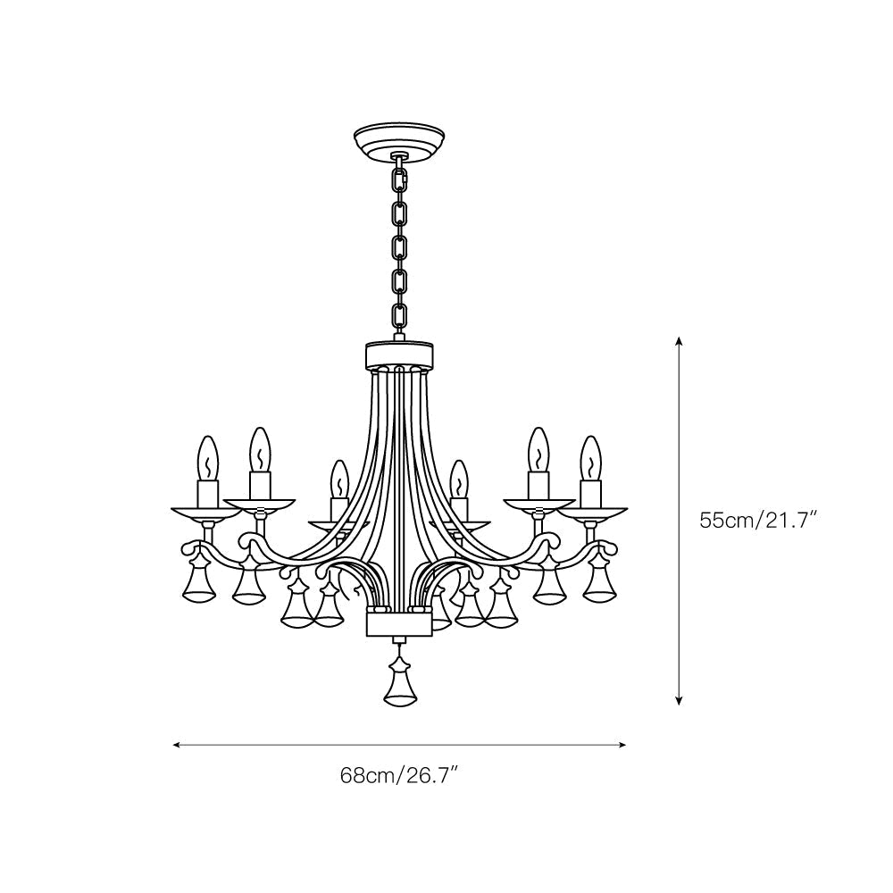 Selorine candelabru din cristal