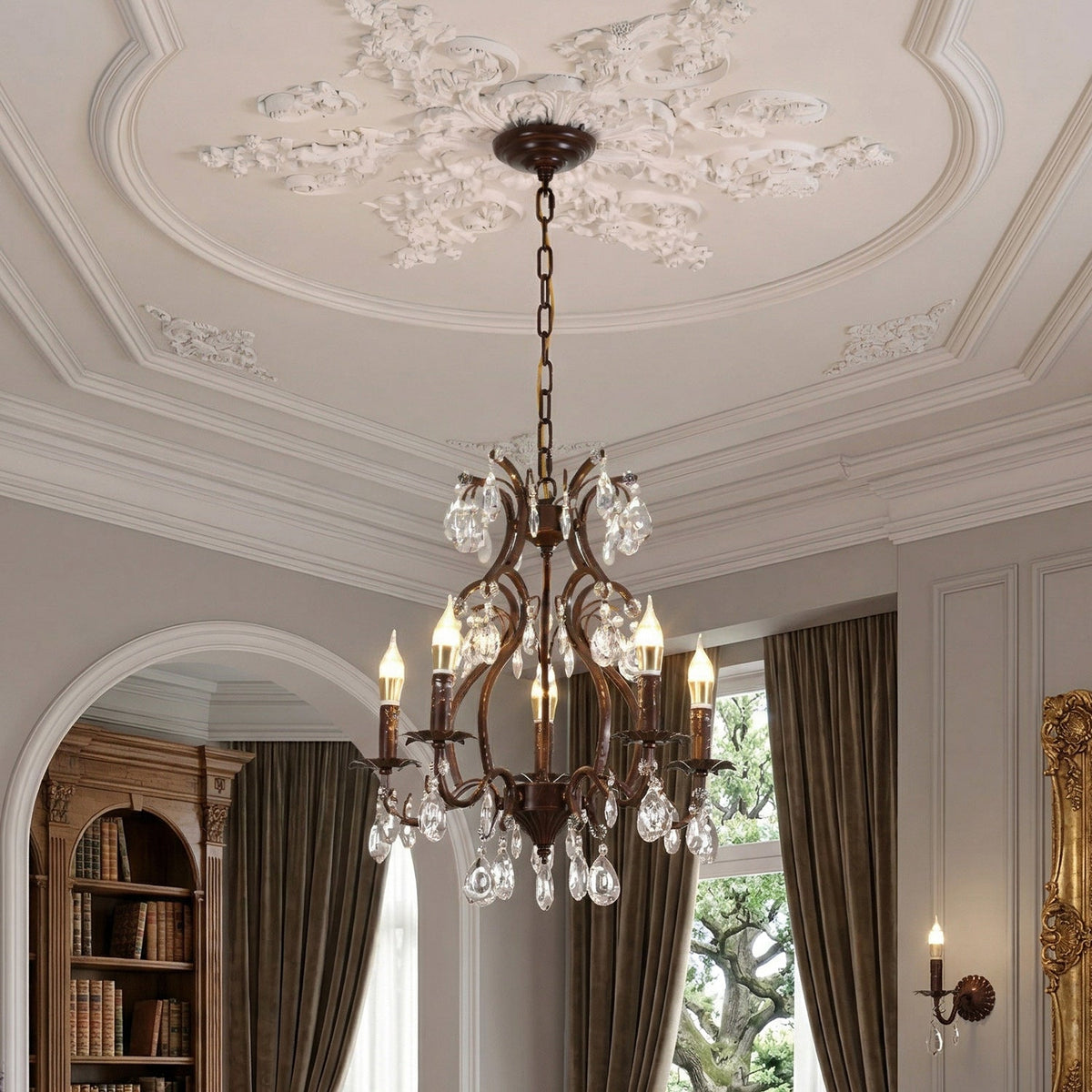 Delmoria candelabru Vesper din cristal