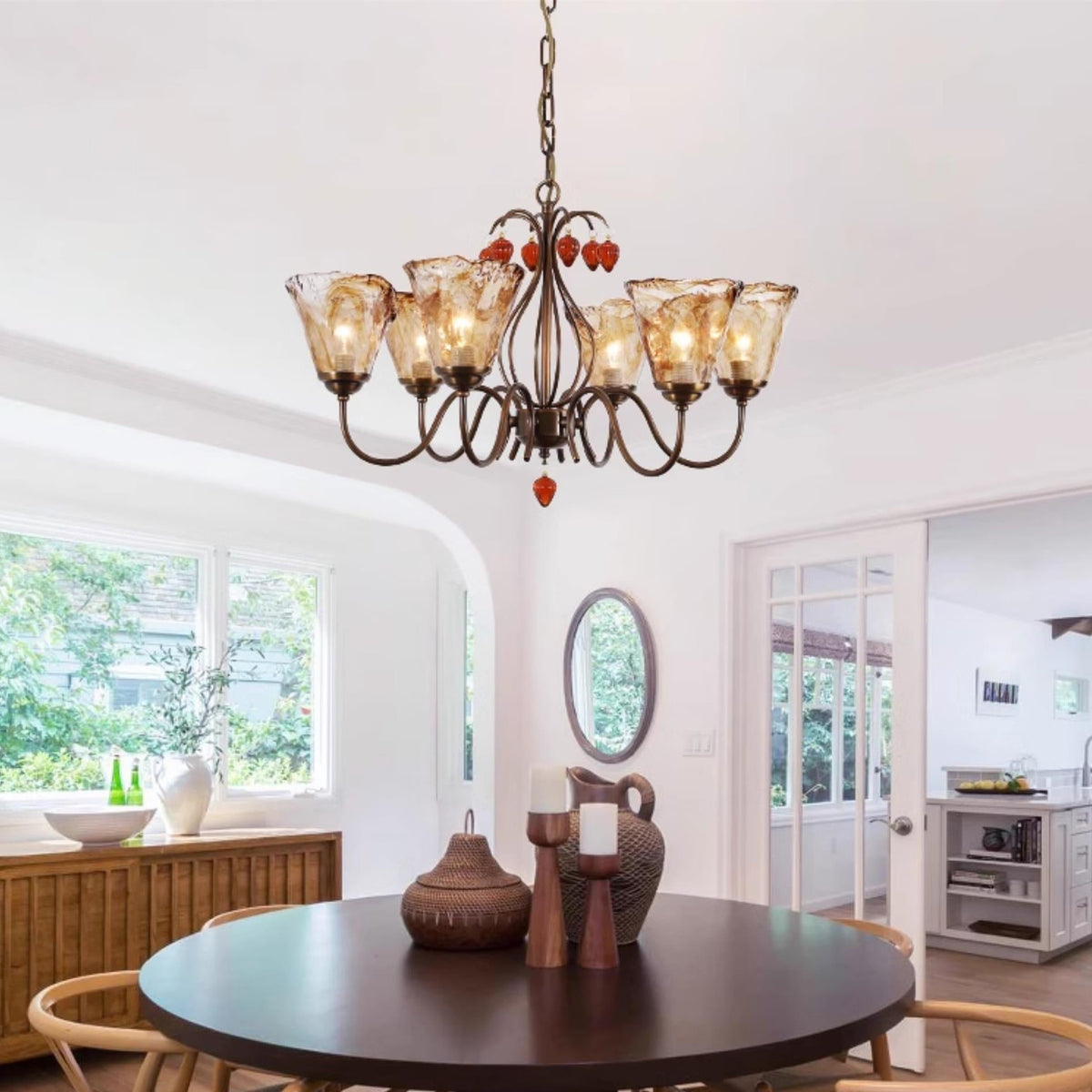 Elyerena candelabru din cristal