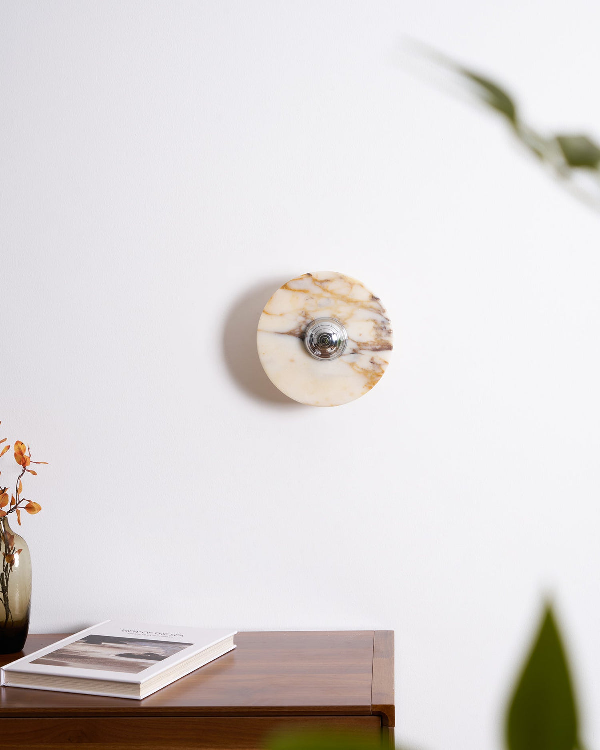 Aplică de perete din marmură disc LED luminiere modernă multiple culori