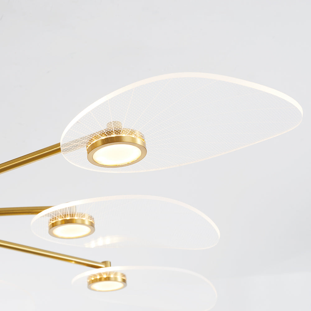Arisha Art Deco candelabru metal/ auriu
