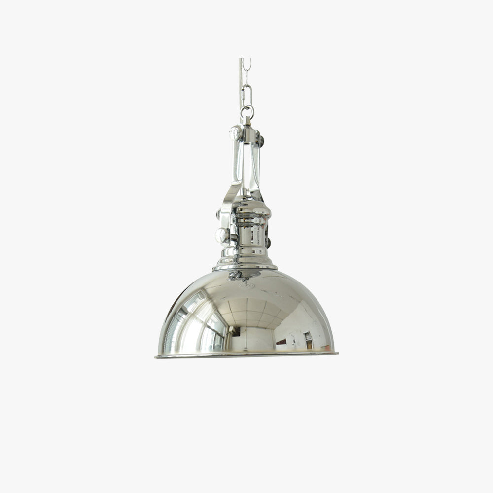 Alessio lampă suspendată industrial LED din metal cromat pentru living/cameră de dormit