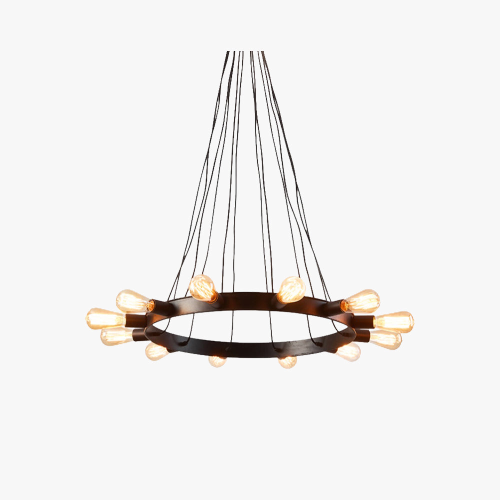 Silva Vintage LED candelabru Brown metal living/Bar, în culoare maro