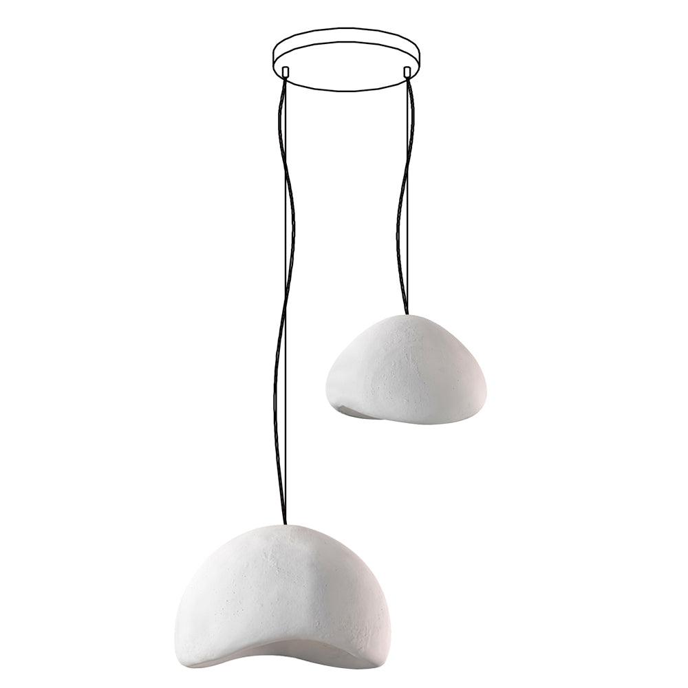 Candelabru Wabi-Sabi Pebble Cluster Form Organic minimalist Artistic