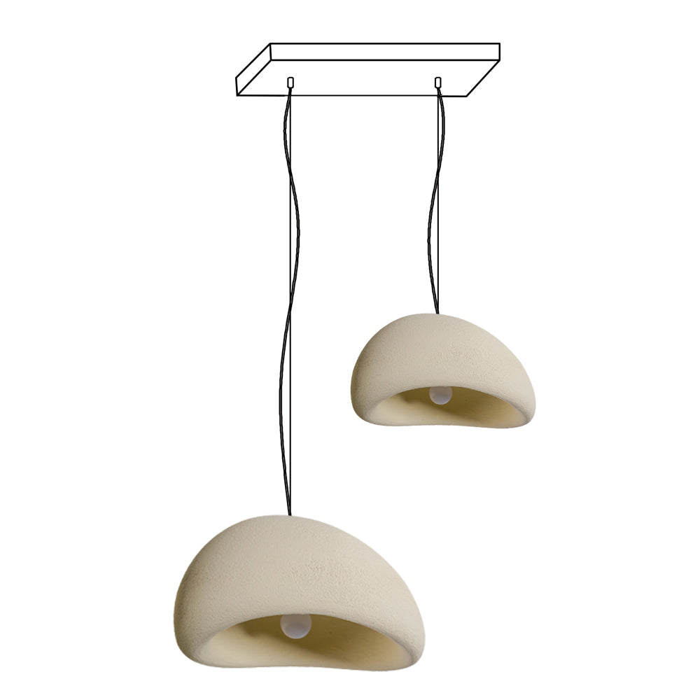 Candelabru Wabi-Sabi Pebble Cluster Form Organic minimalist Artistic