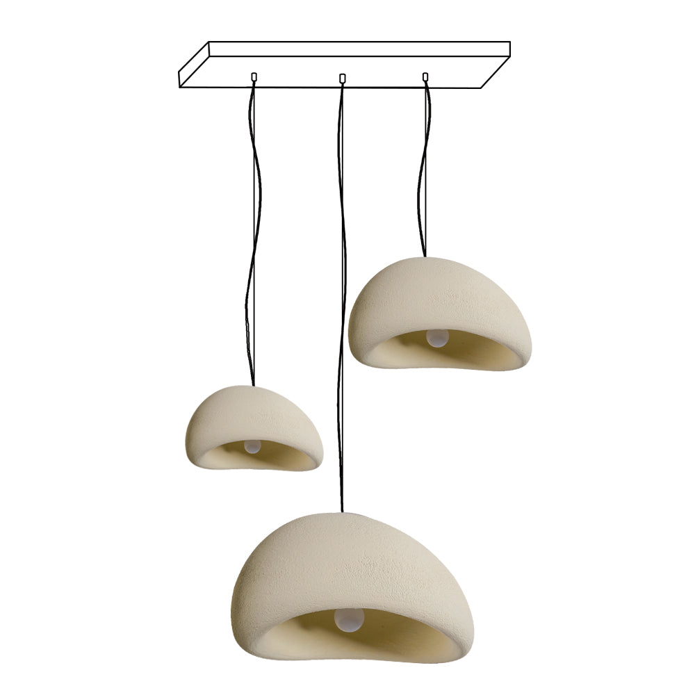 Candelabru Wabi-Sabi Pebble Cluster Form Organic minimalist Artistic