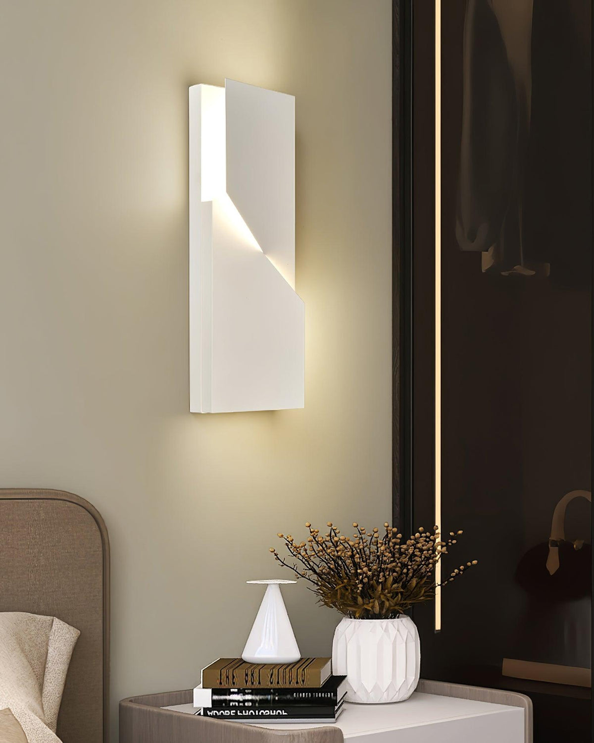 Aplică de perete 3D Geometric Panels stratificat Light Art Reglare prin telecomandă modern