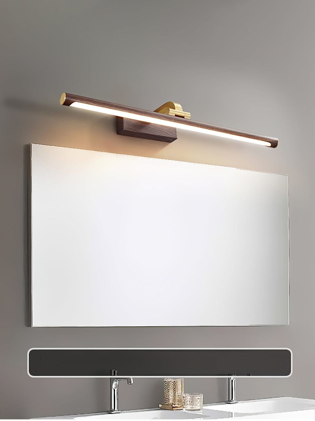 Tevelo aplică de perete minimalistă din alamă