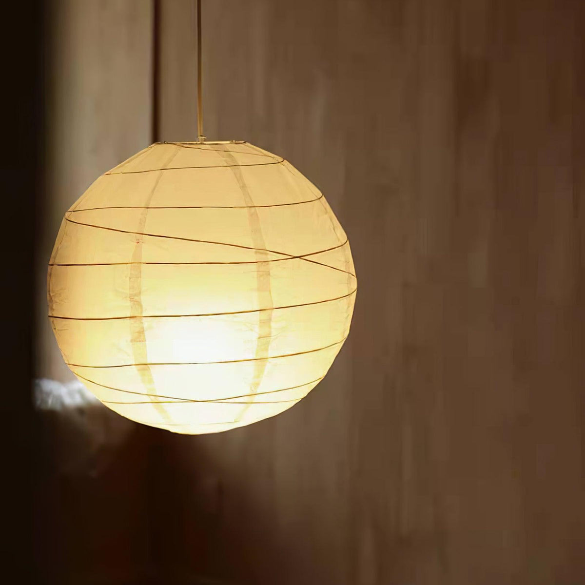 Lunalora lampă suspendată din hârtie, vintage
