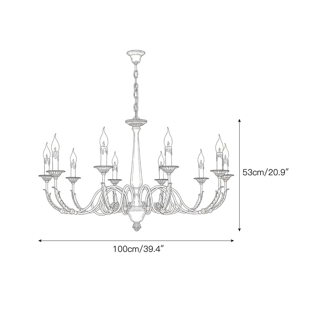 Casivissa candelabru din alamă