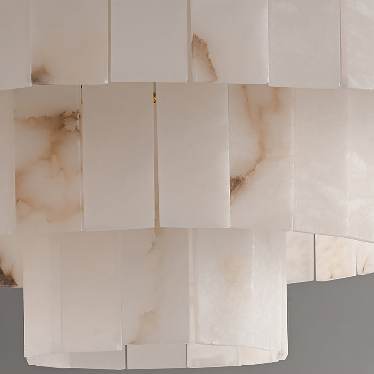 Windham candelabru din alabastru cu halouri stratificate