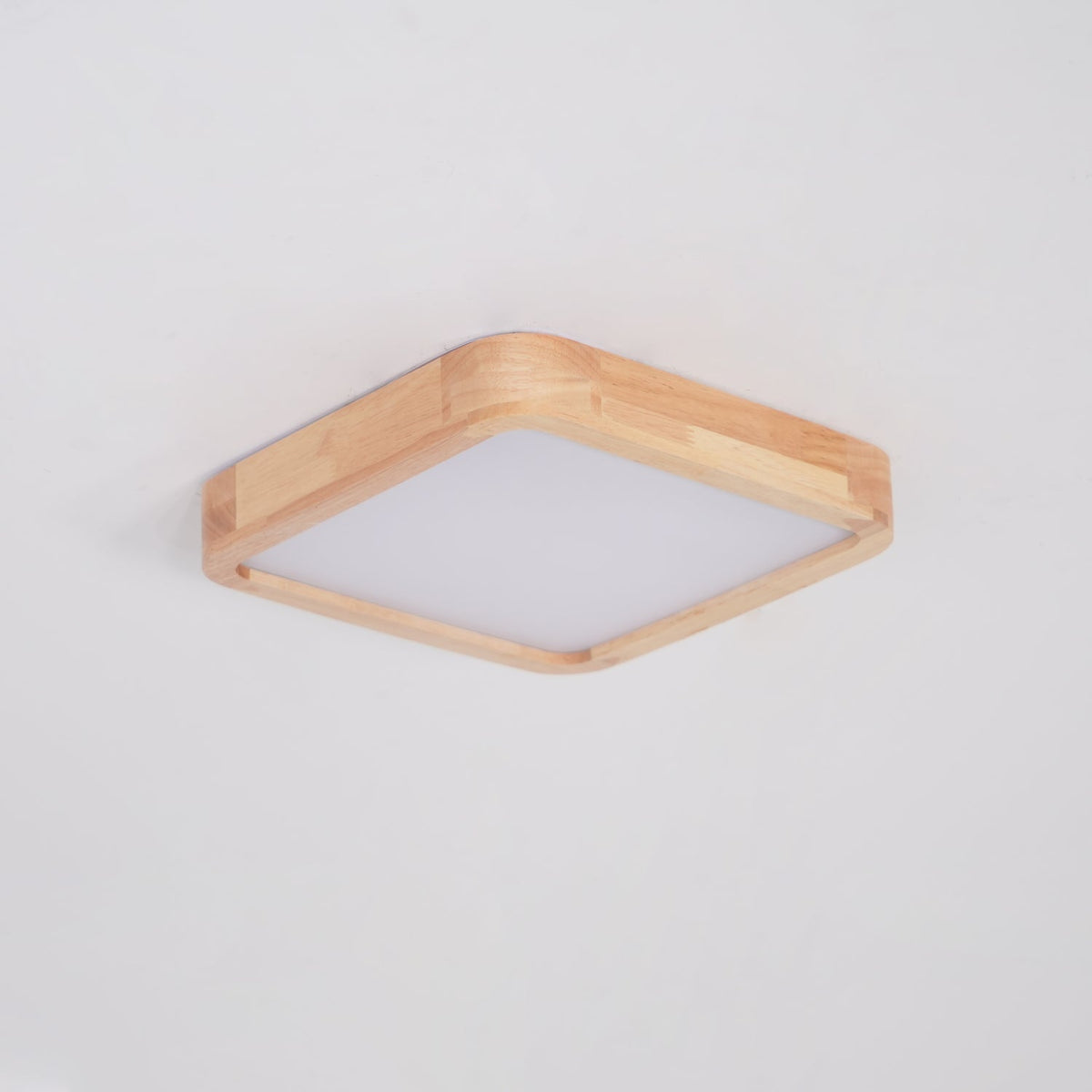 Hano plafonieră din lemn, geometrică